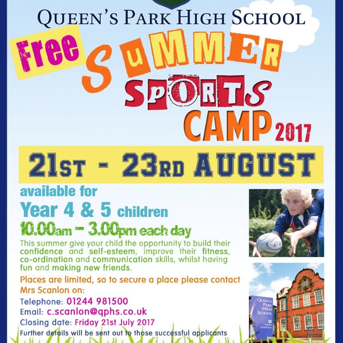 Queen’s Park High School - Summer Sports Camp